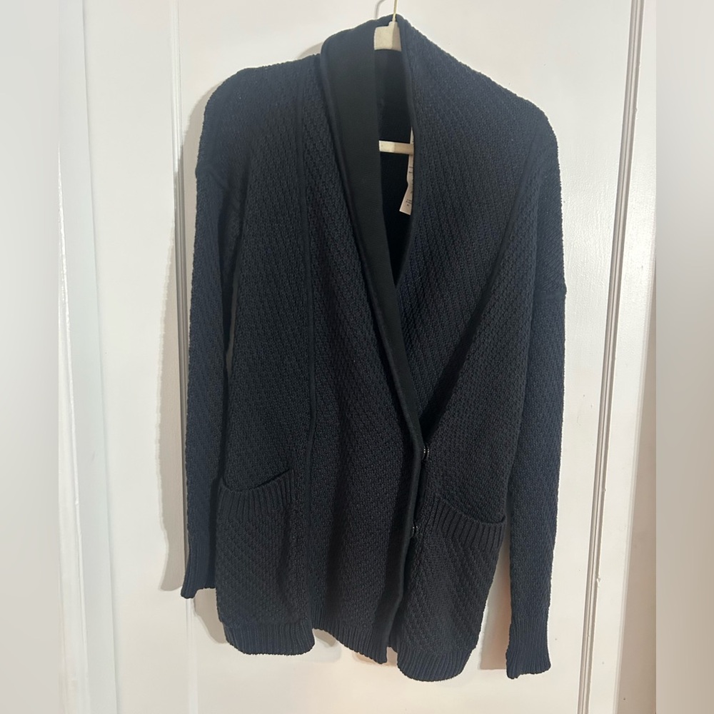 Lululemon Post Practice Deep Navy Cardigan Sweater - Picture 2 of 8
